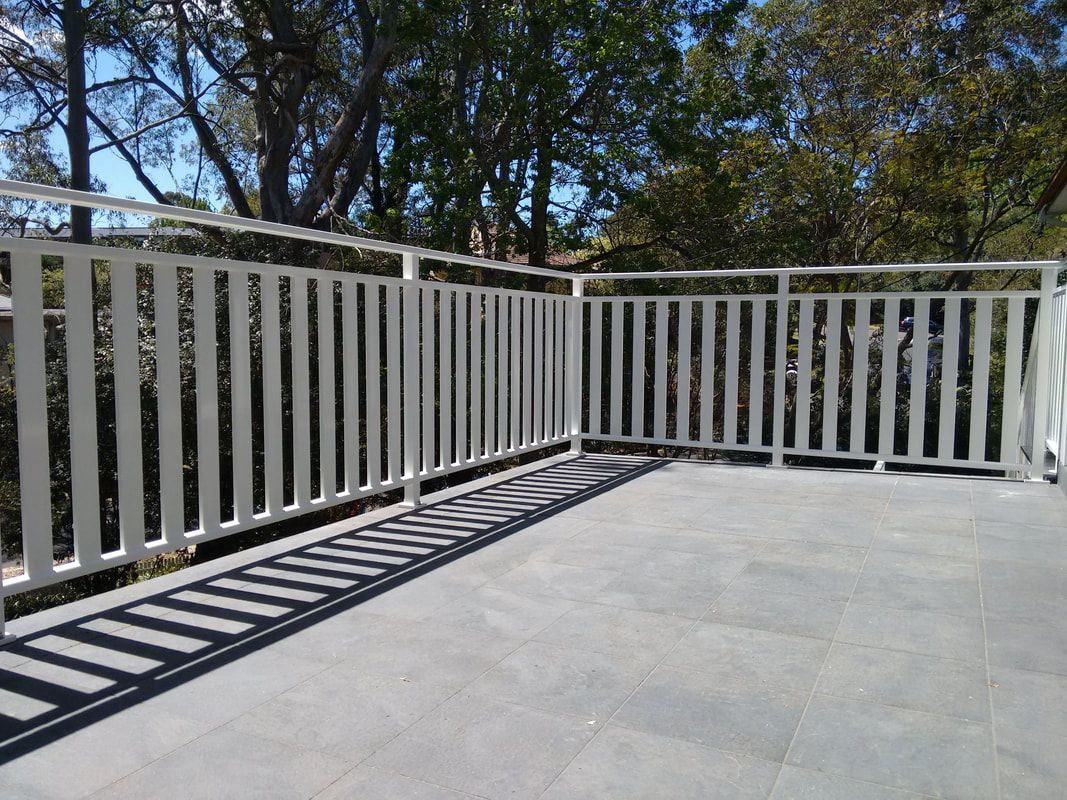 powder coated aluminium balustrade