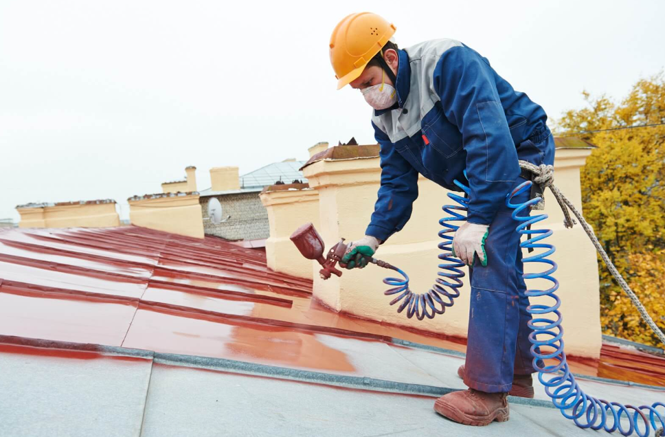 Corrugated roof painting in Auckland