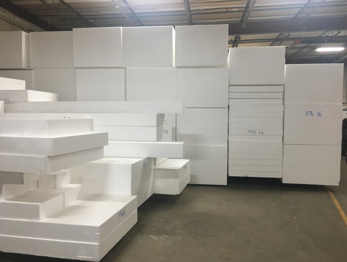 expanded polystyrene blocks