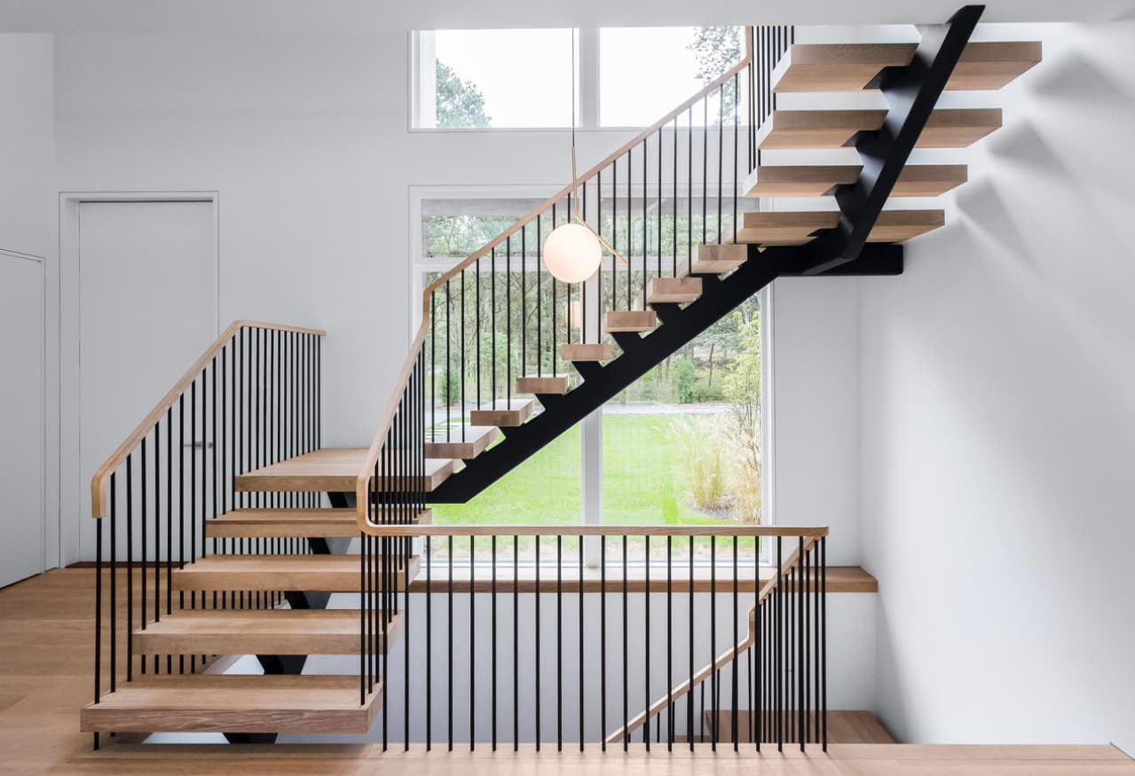 stair railing in Modern