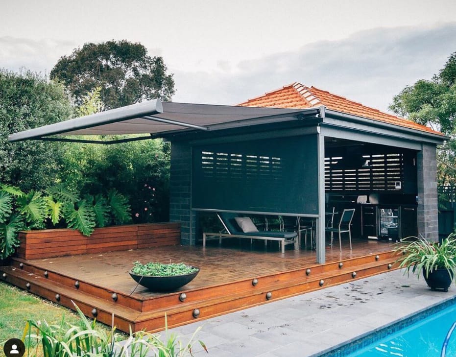 retractable folding arm awnings in Sydney