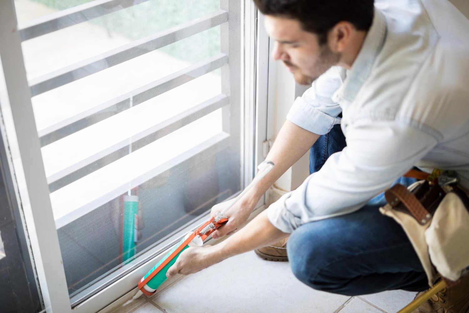 Sliding door track repair